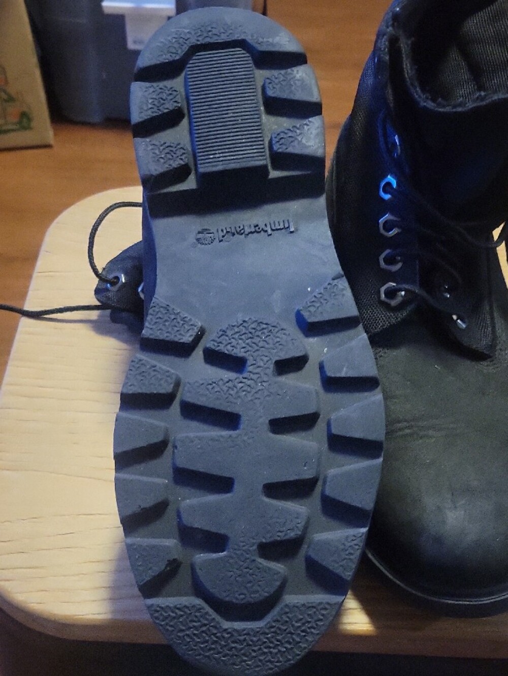 Timberland Black Suede Lace-Up Ankle Boots - Picture 3 of 3
